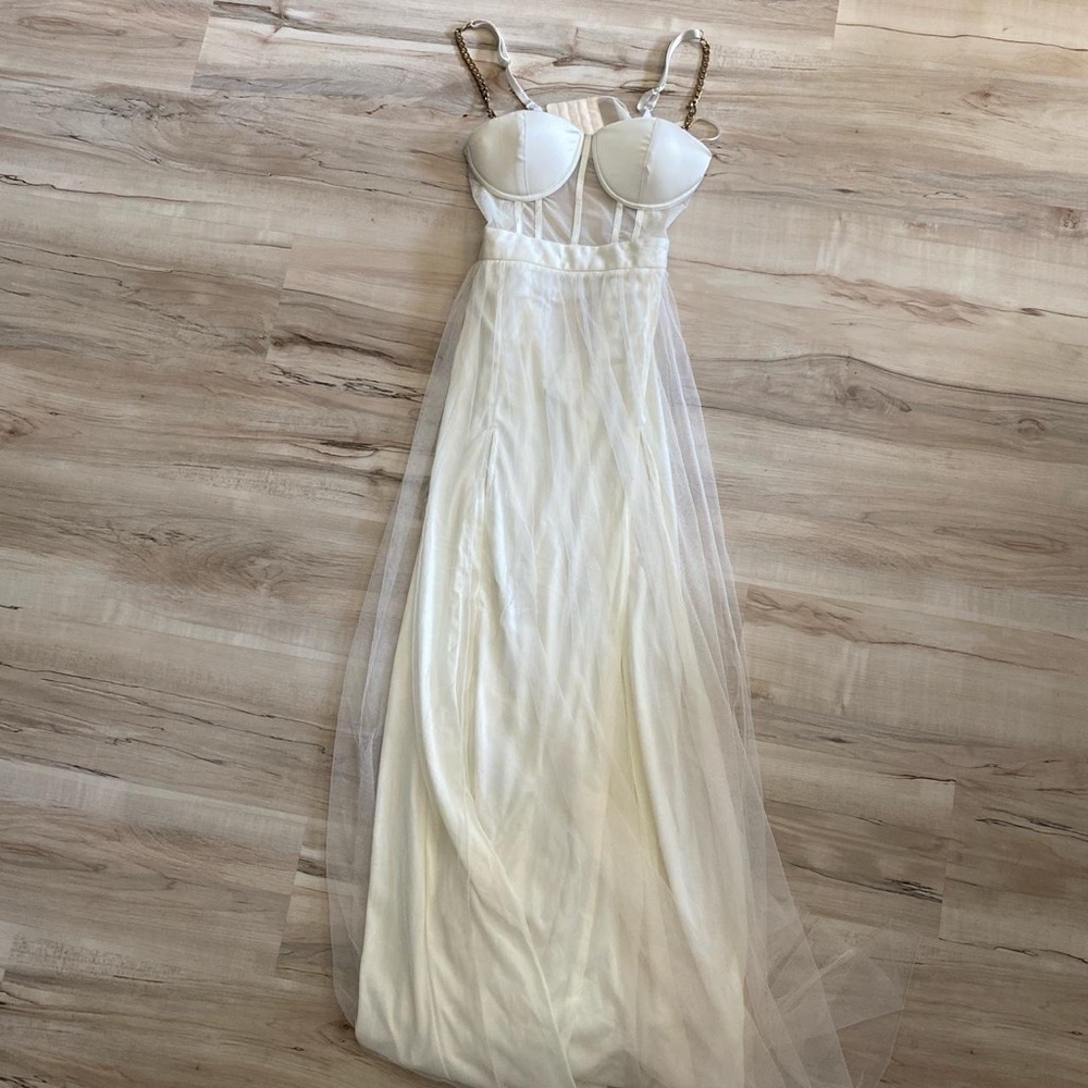 Cintra Mesh Tulle Bustier Gown